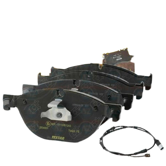 FOR BMW 5 SERIES 535d M SPORT F10 F11 FRONT TEXTAR BRAKE PADS & WEAR SENSOR FR