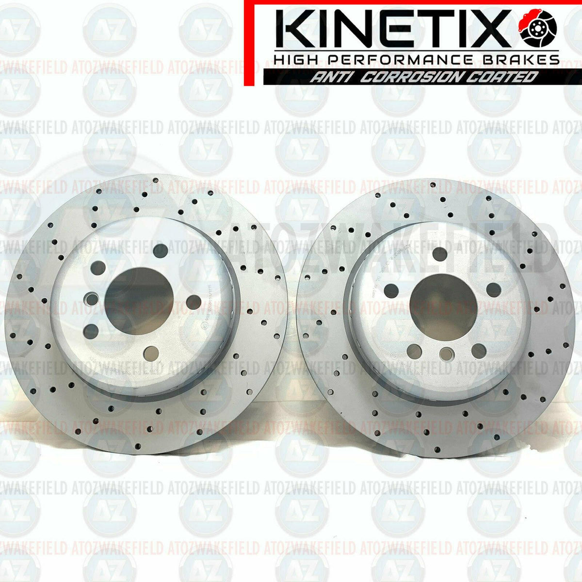 FOR BMW 6 SERIES 640d M SPORT FRONT DRILLED PERFORMANCE BRAKE DISCS 348mm PAIR