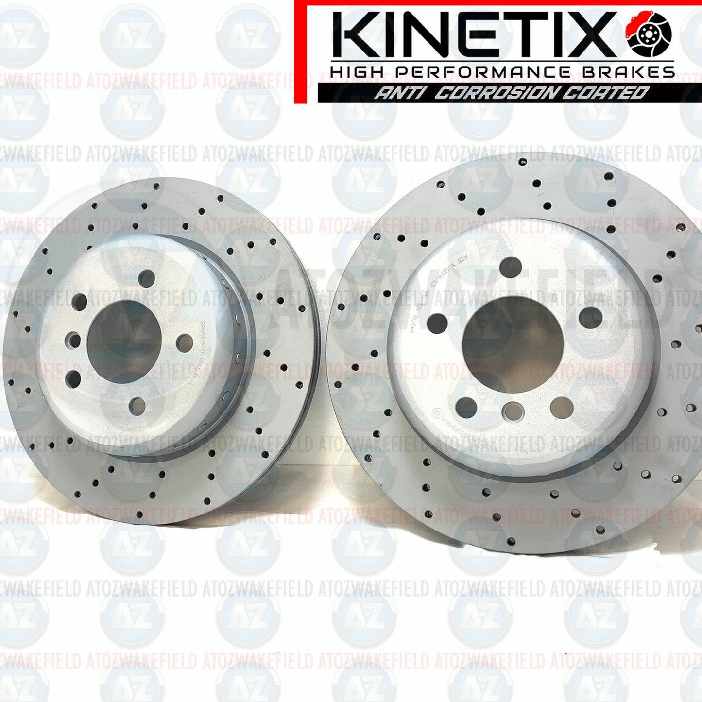 FOR BMW 7 SERIES 730d 740d M SPORT FRONT DRILLED PERFORMANCE BRAKE DISCS 348mm
