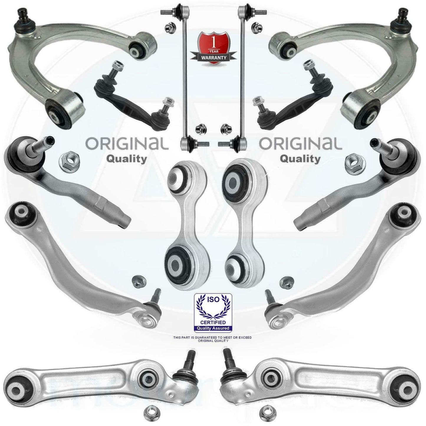 FOR BMW 640I 640D 650I 650D FRONT SUSPENSION WISHBONES ARMS LINKS ROD ENDS KIT