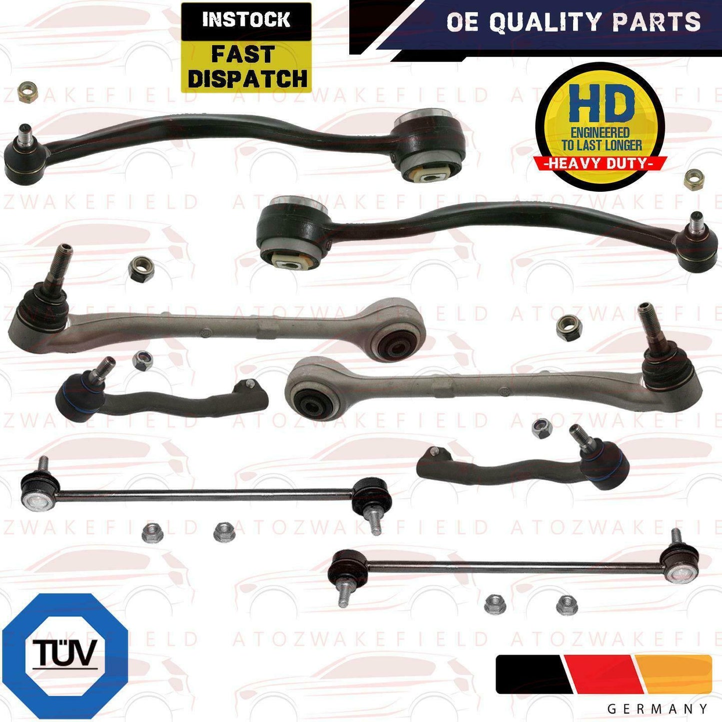 FOR BMW 7 SERIES E38 1995-2001 FRONT SUSPENSION WISHBONE TRACK CONTROL ARMS KIT