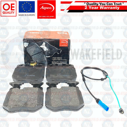 FOR BMW 840d G14 G15 G16 M SPORT FRONT DIMPLE BRAKE DISCS APEC PADS SENSOR 395mm