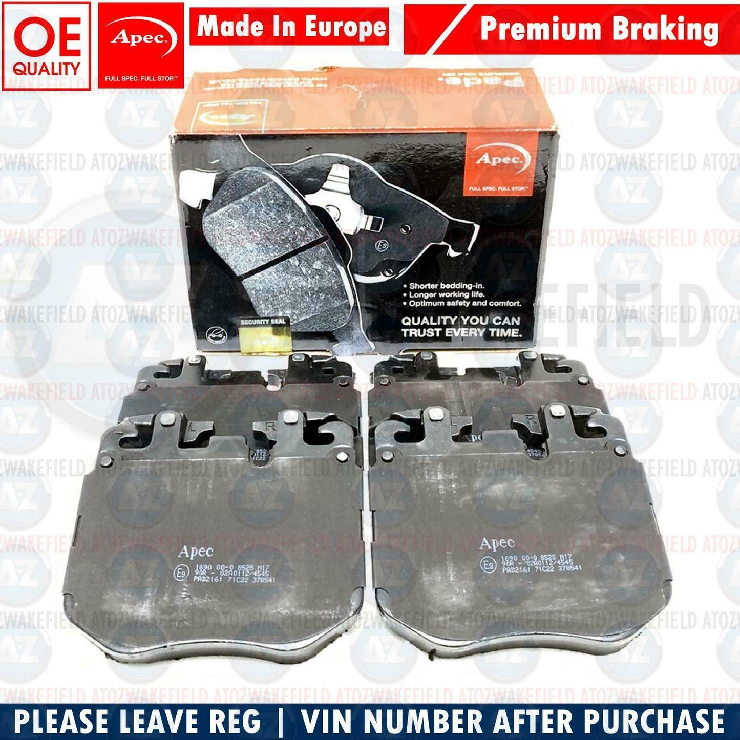 FOR BMW 840d G14 G15 G16 M SPORT FRONT DIMPLE BRAKE DISCS APEC PADS SENSOR 395mm