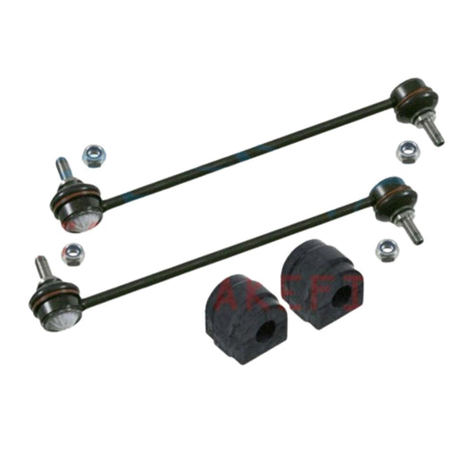 FOR BMW E46 2 FRONT HEAVY DUTY ANTIROLL BAR STABILISER LINKS D BUSHES