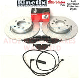FOR BMW E46 320d 320 325 328 FRONT REAR DIMPLED GROOVED BRAKE DISCS BREMBO PADS