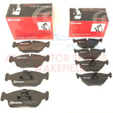 FOR BMW E46 320d 320 325 328 FRONT REAR DIMPLED GROOVED BRAKE DISCS BREMBO PADS