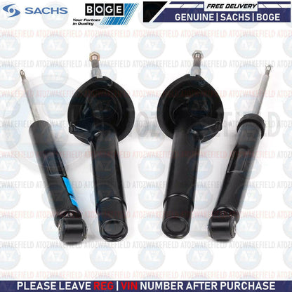 FOR BMW E46 M3 3.2 FRONT + REAR SHOCK ABSORBER STRUTS SHOCKERS SACHS BOGE GERMAN