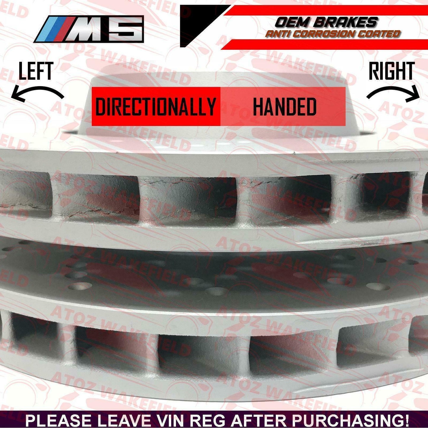FOR BMW M6 E63 E64 FRONT LEFT & RIGHT BRAKE DISCS BREMBO PADS 376mm 2005-2010