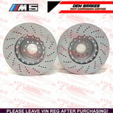 FOR BMW E60 E61 M5 E63 E64 M6 FRONT LEFT RIGHT DRILLED PERFORMANCE BRAKE DISCS