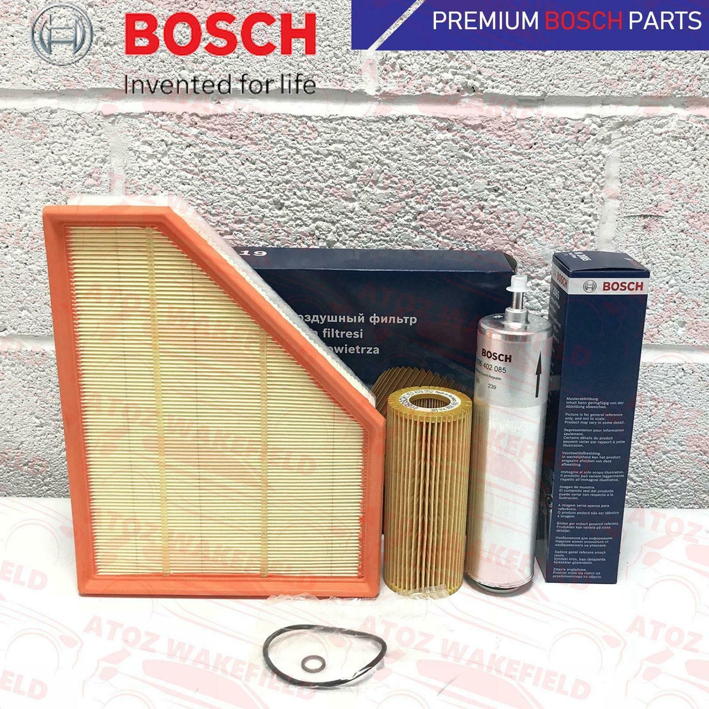 FOR BMW E90 E91 E92 3.0d 335d BOSCH OIL AIR DIESEL FUEL FILTER SERVICE KIT 05-13