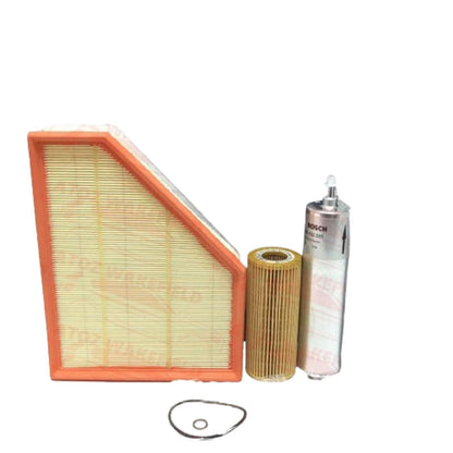 FOR BMW E90 E91 E92 3.0d 335d BOSCH OIL AIR DIESEL FUEL FILTER SERVICE KIT 05-13
