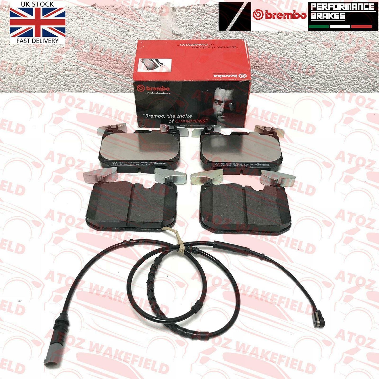 FOR BMW M135i M140i M235i M240i 340i 440i BREMBO FRONT BRAKE PADS WEAR SENSOR