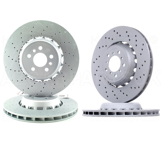 FOR BMW M2 CS (F87) FRONT REAR LEFT RIGHT CROSS DRILLED BRAKE DISCS 400mm 380mm 34 11 8 072 017 | 34 11 8 072 018  34118072017 | 34118072018  34118072019 | 34118072020  34 11 8 072 019 | 34 11 8 072 020