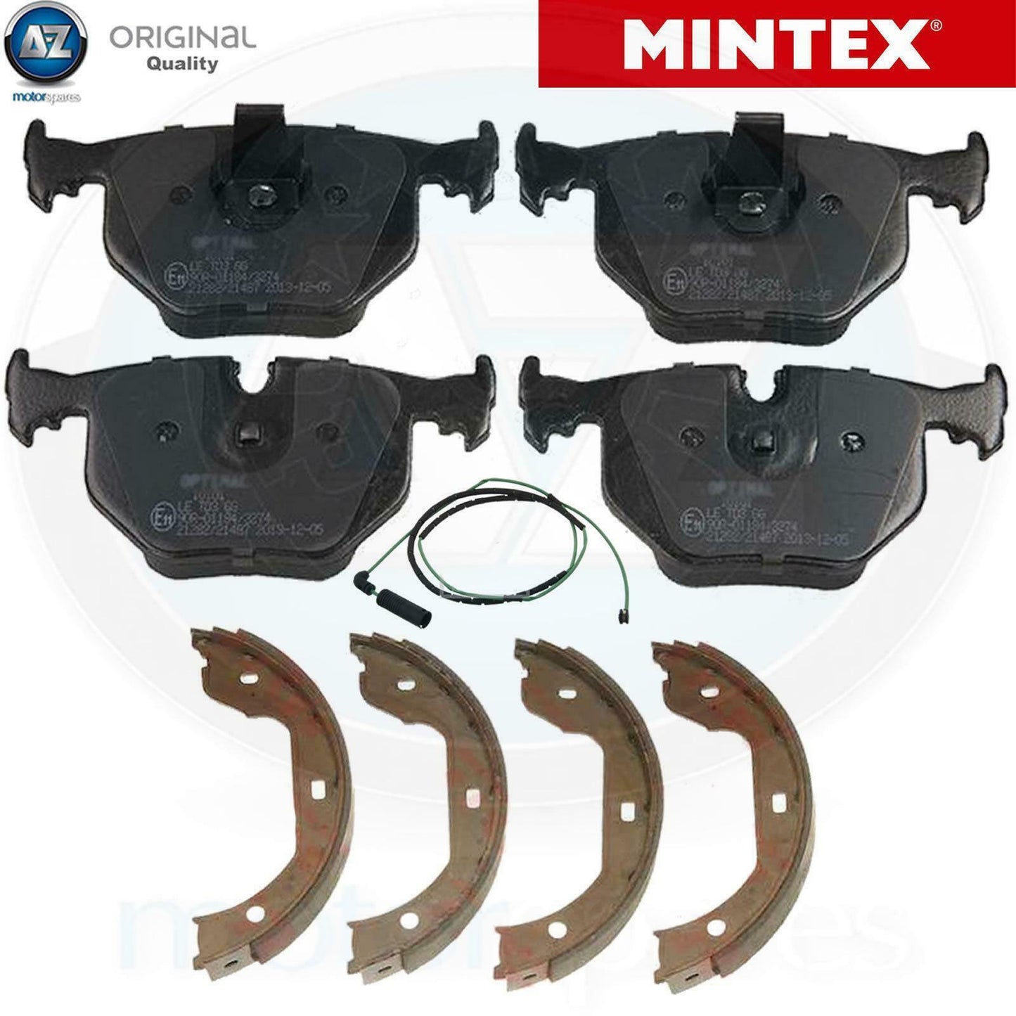 FOR BMW M3 3.2 E46 2001-06 COUPE CONVERTIBLE REAR BRAKE PADS SHOES WIRES MINTEX