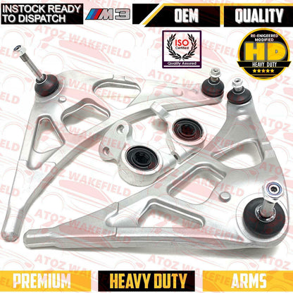 FOR BMW M3 CSL FRONT LOWER LEFT RIGHT SUSPENSION WISHBONE CONTROL ARMS BUSHES HD