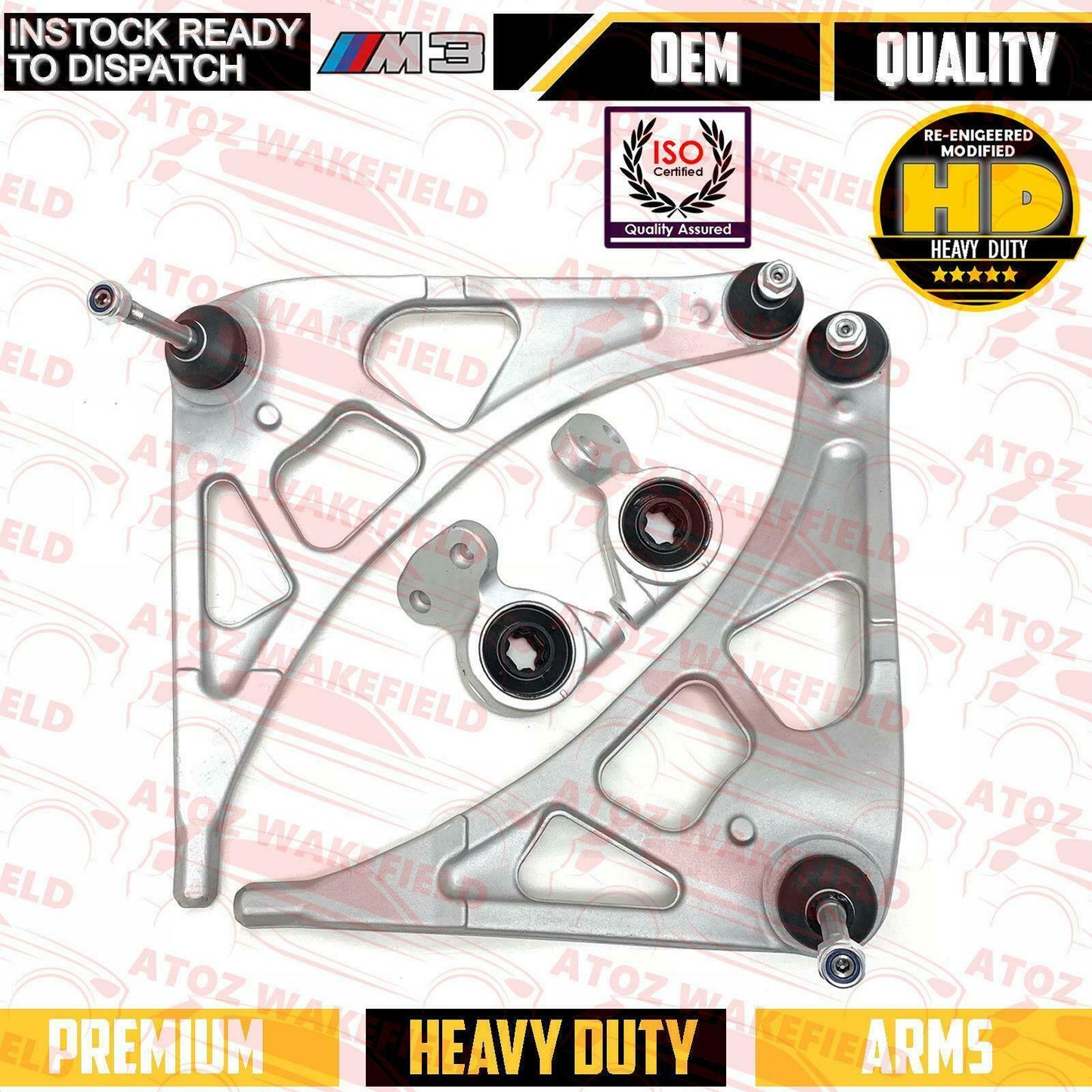 FOR BMW M3 CSL FRONT LOWER LEFT RIGHT SUSPENSION WISHBONE CONTROL ARMS BUSHES HD