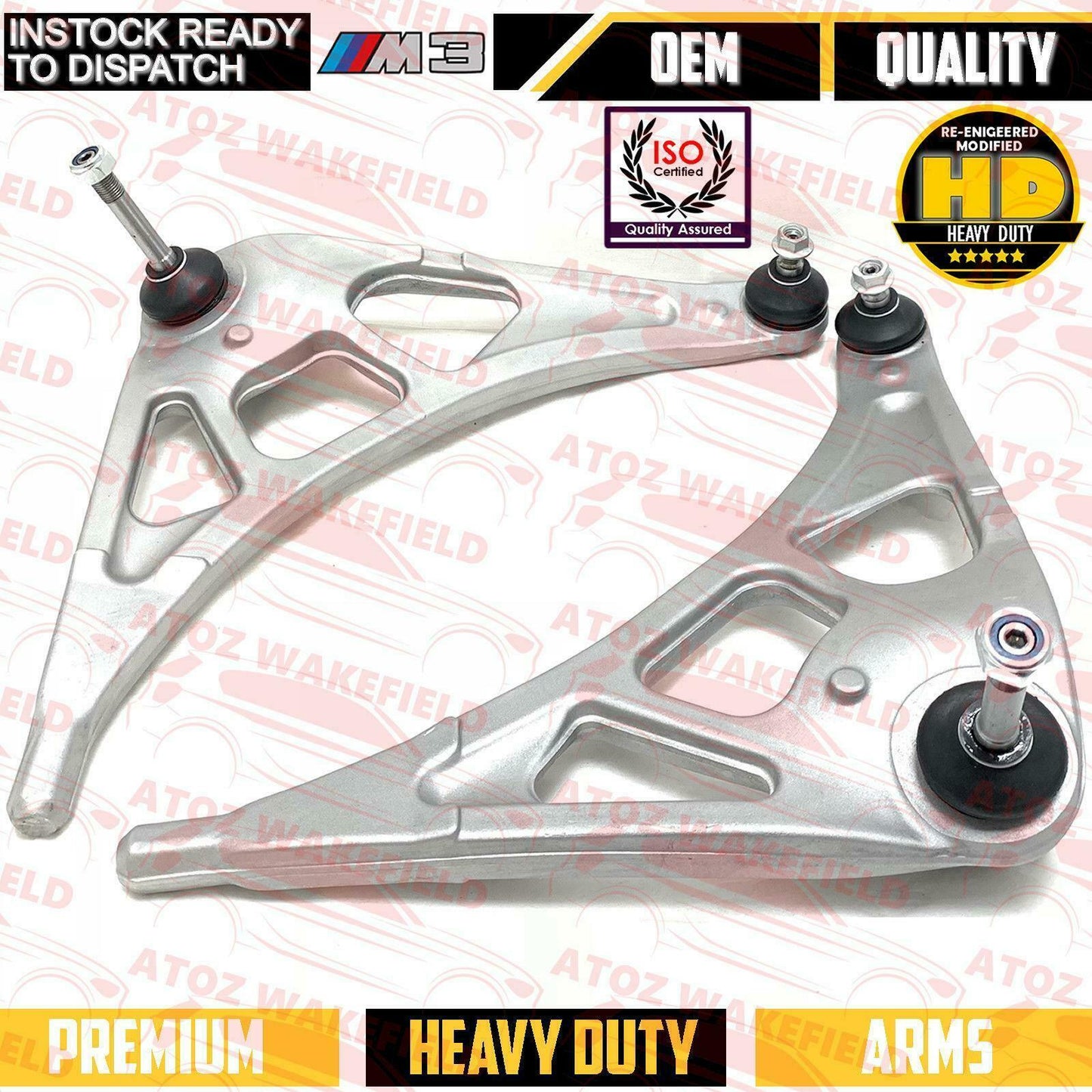 FOR BMW M3 CSL FRONT LOWER LEFT RIGHT SUSPENSION WISHBONE CONTROL ARMS BUSHES HD