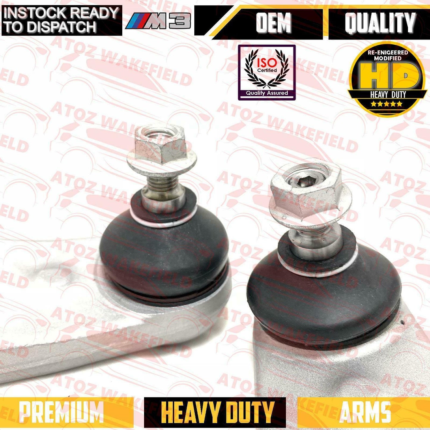 FOR BMW M3 CSL FRONT LOWER LEFT RIGHT SUSPENSION WISHBONE CONTROL ARMS BUSHES HD