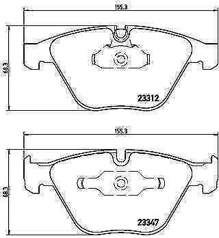 FOR BMW M3 E90 E92 E93 1M E82 FRONT GENUINE PREMIUM BREMBO BRAKE PADS SET