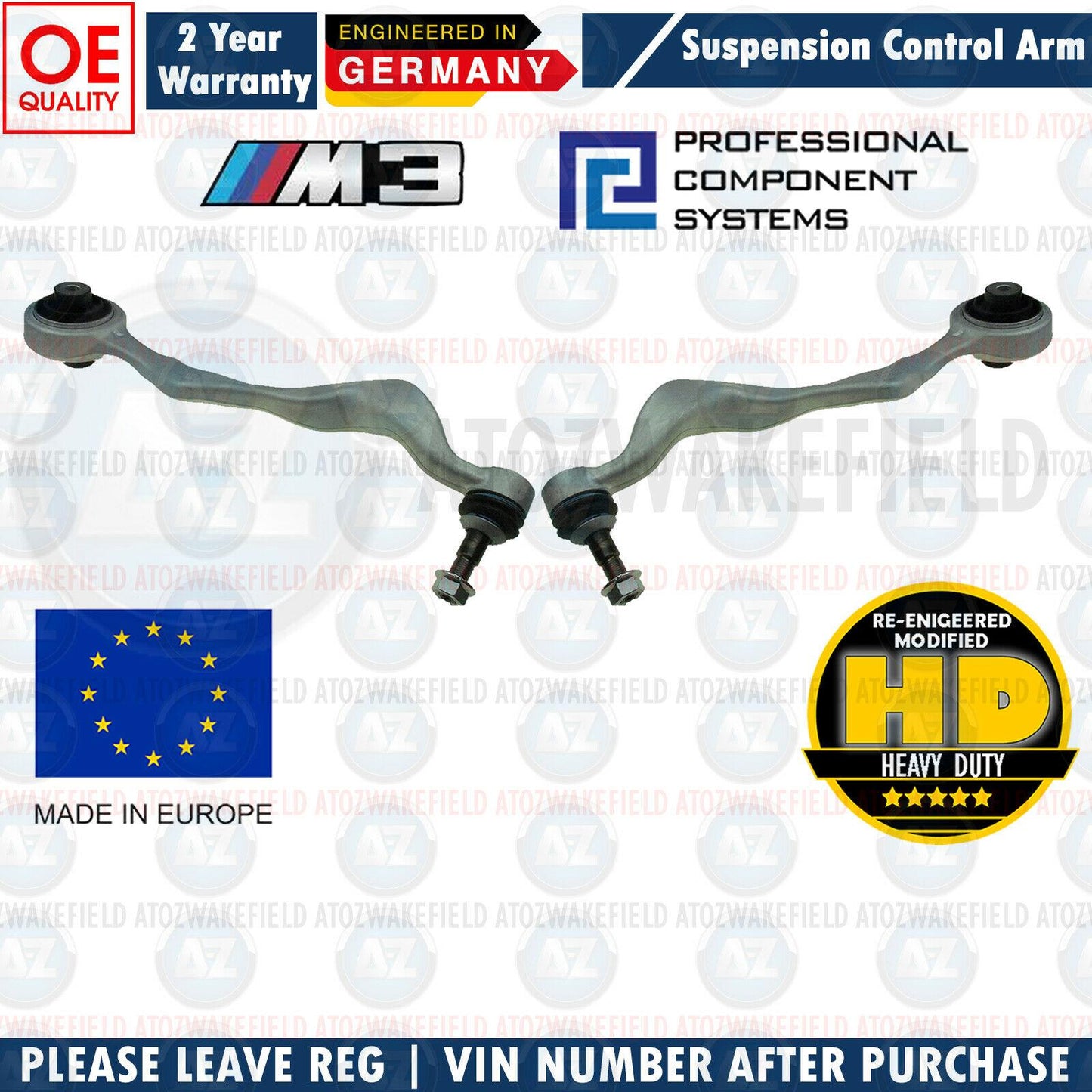 FOR BMW M3 E90 E92 E93 FRONT AXLE LOWER SUSPENSION WISHBONE TRACK CONTROL ARMS