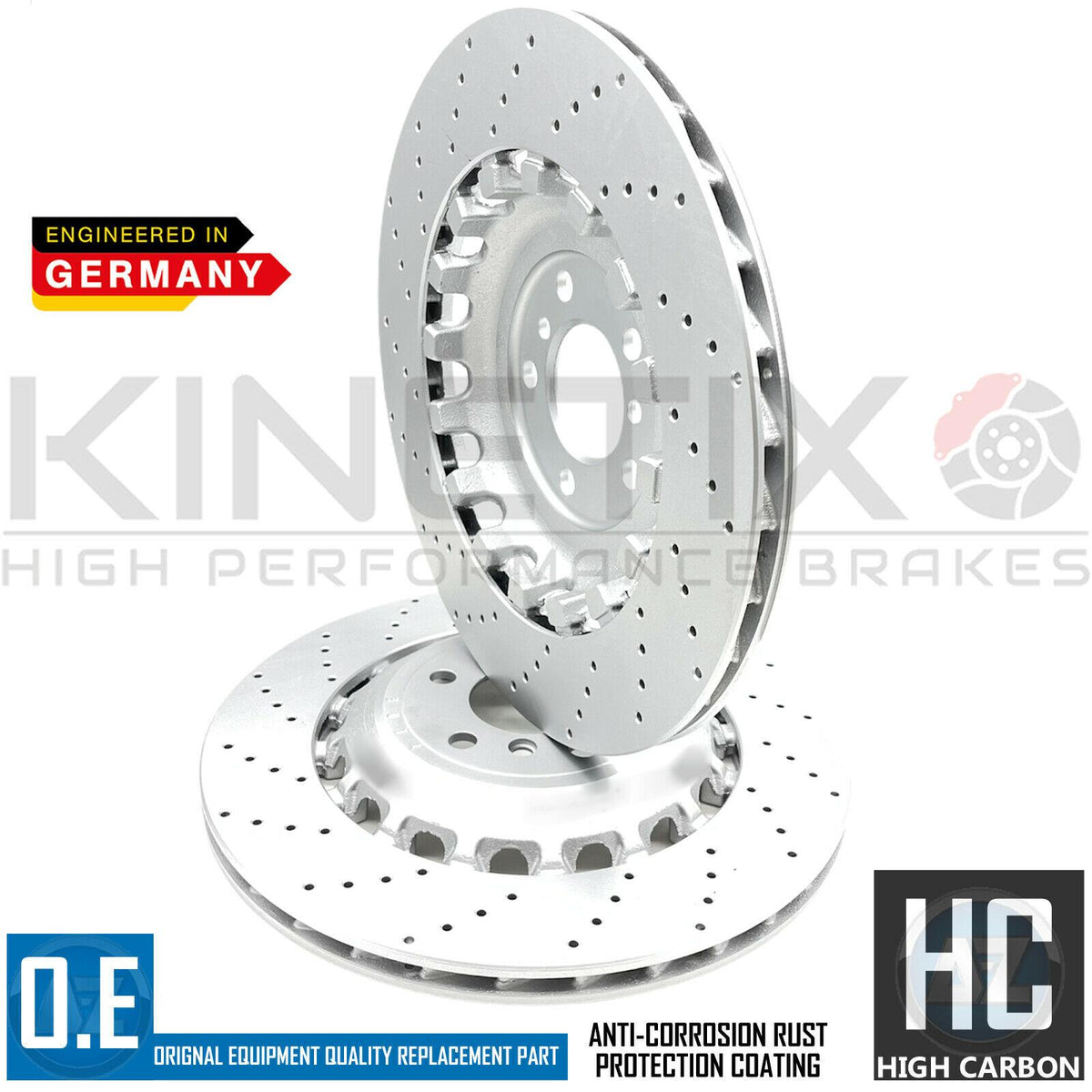 FOR BMW M5 F10 COMPETITION 11-16 REAR BRAKE DISCS CERAMIC PADS & SENSOR 396mm