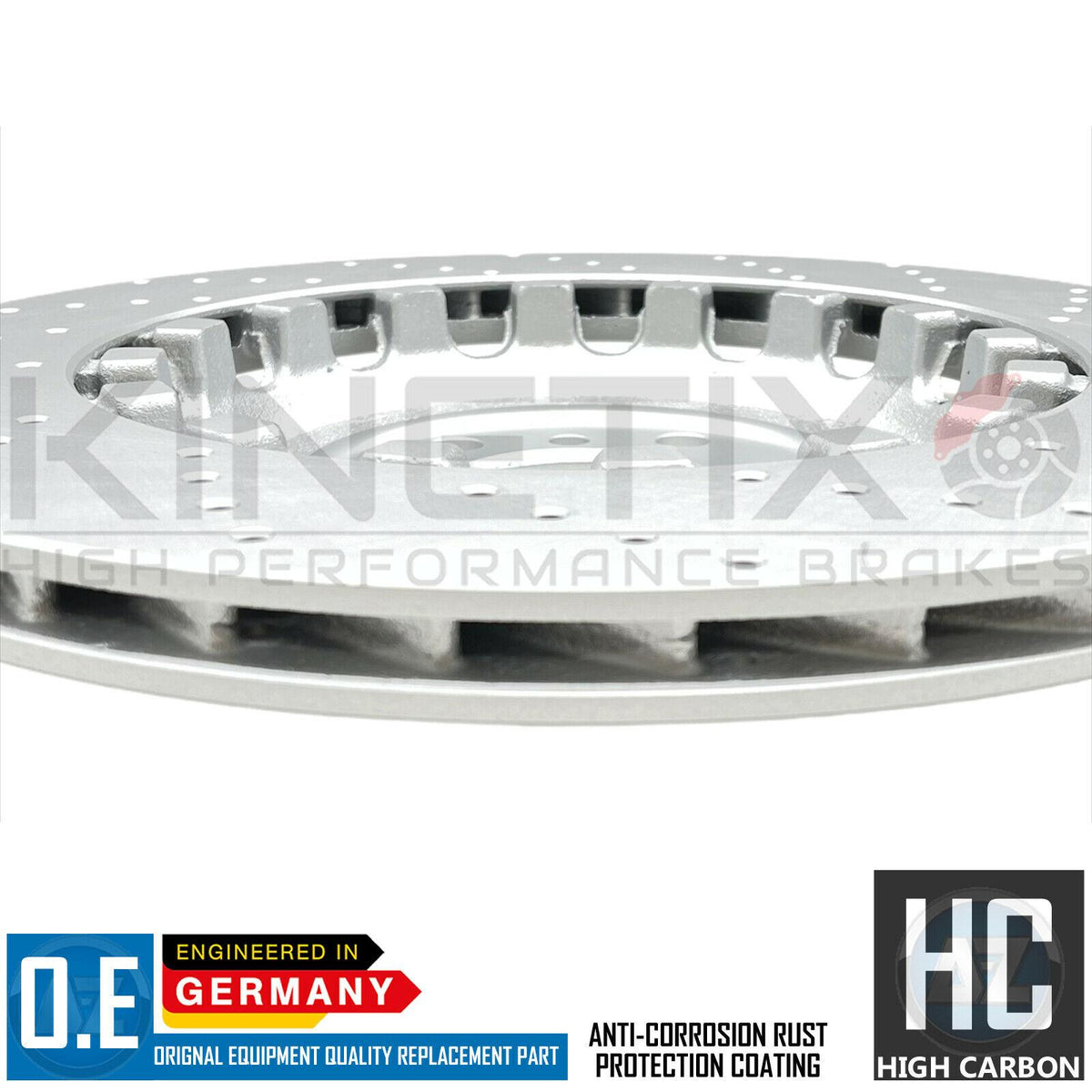 FOR BMW M5 F10 REAR LEFT RIGHT DRILLED BRAKE DISCS 396mm 34212284103 34212284104
