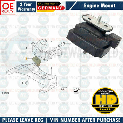 FOR BMW M5 M6 E60 E61 E63 E64 V10 GEARBOX ENGINE MOUNTINGS MOUNTS SET 2004-2010