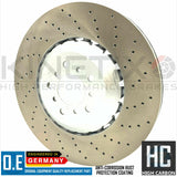 FOR BMW M6 F06 F12 F13 FRONT DRILLED BRAKE DISCS TEXTAR PADS WIRE SENSOR 400mm