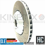FOR BMW M6 F06 F12 F13 FRONT DRILLED BRAKE DISCS TEXTAR PADS WIRE SENSOR 400mm