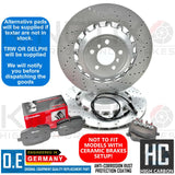 FOR BMW M5 M6 COMPETITION REAR DRILLED BRAKE DISCS BREMBO PADS WEAR SENSOR 396mm