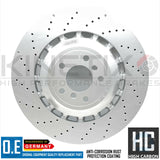FOR BMW M5 M6 COMPETITION REAR DRILLED BRAKE DISCS TEXTAR PADS WEAR SENSOR 396mm