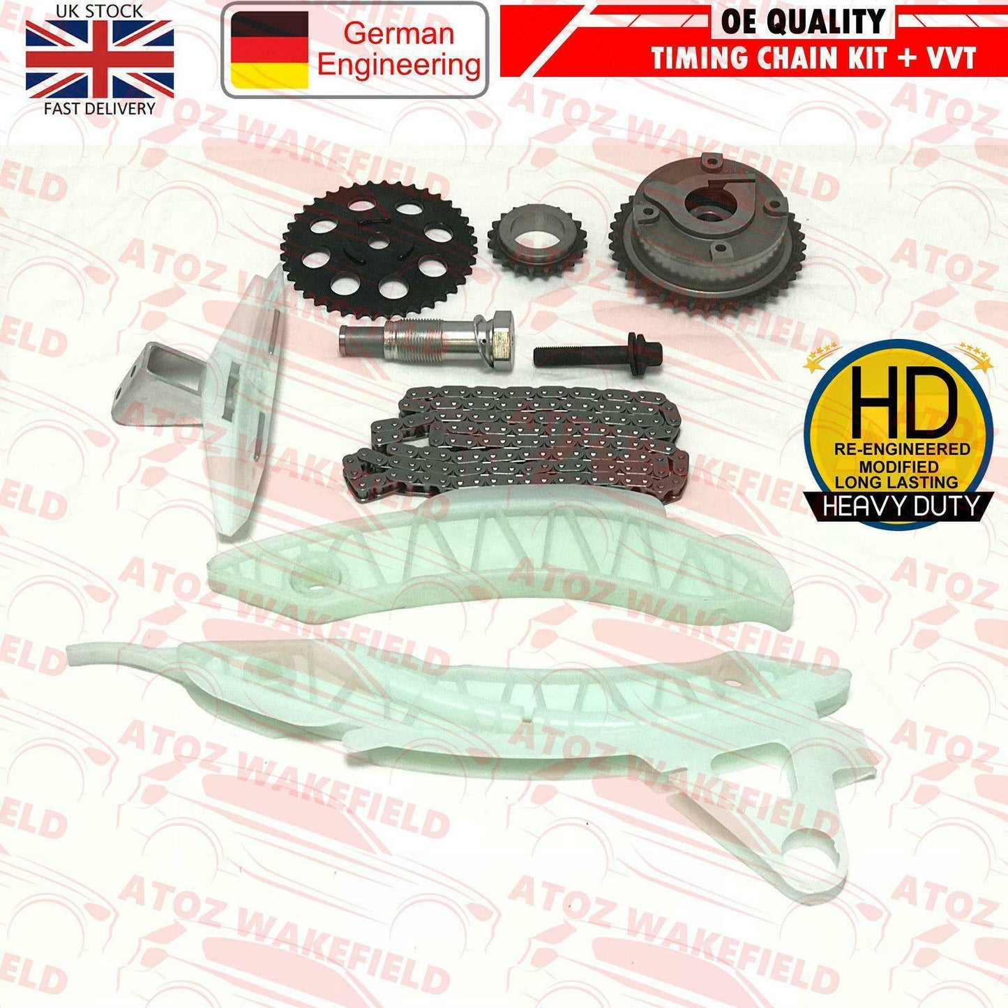 FOR EP6DT EP6CDT N14B16 CITROEN MINI PEUGEOT 1.6 TIMING CHAIN KIT VVT HUB GEAR