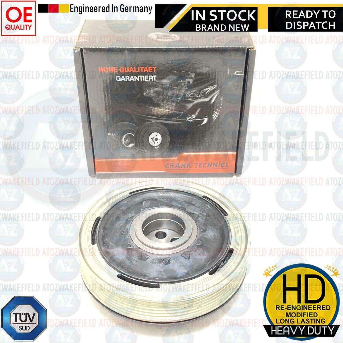 FIT BMW MINI ONE D COOPER D VIBRATION DAMPER CRANK SHAFT PULLEY 11237643074