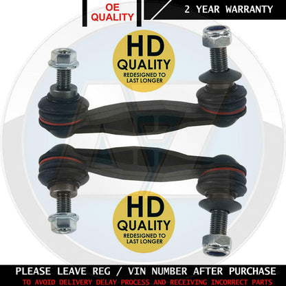 FOR BMW REAR LEFT RIGHT ANTI ROLL BAR STABILISER DROP LINKS HD PAIR 33556777635