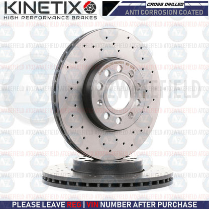 FOR BMW X2 M SPORT 20d FRONT DRILLED BRAKE DISCS MINTEX PADS WIRE SENSOR 330mm