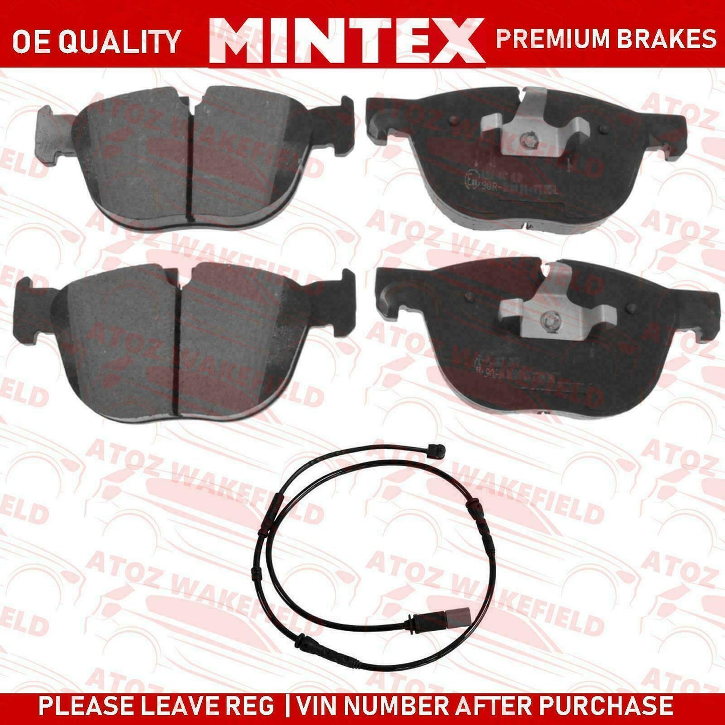 FOR BMW X4 M40i 2015-2018 FRONT OE QUALITY MINTEX BRAKE PADS WIRE SENSOR