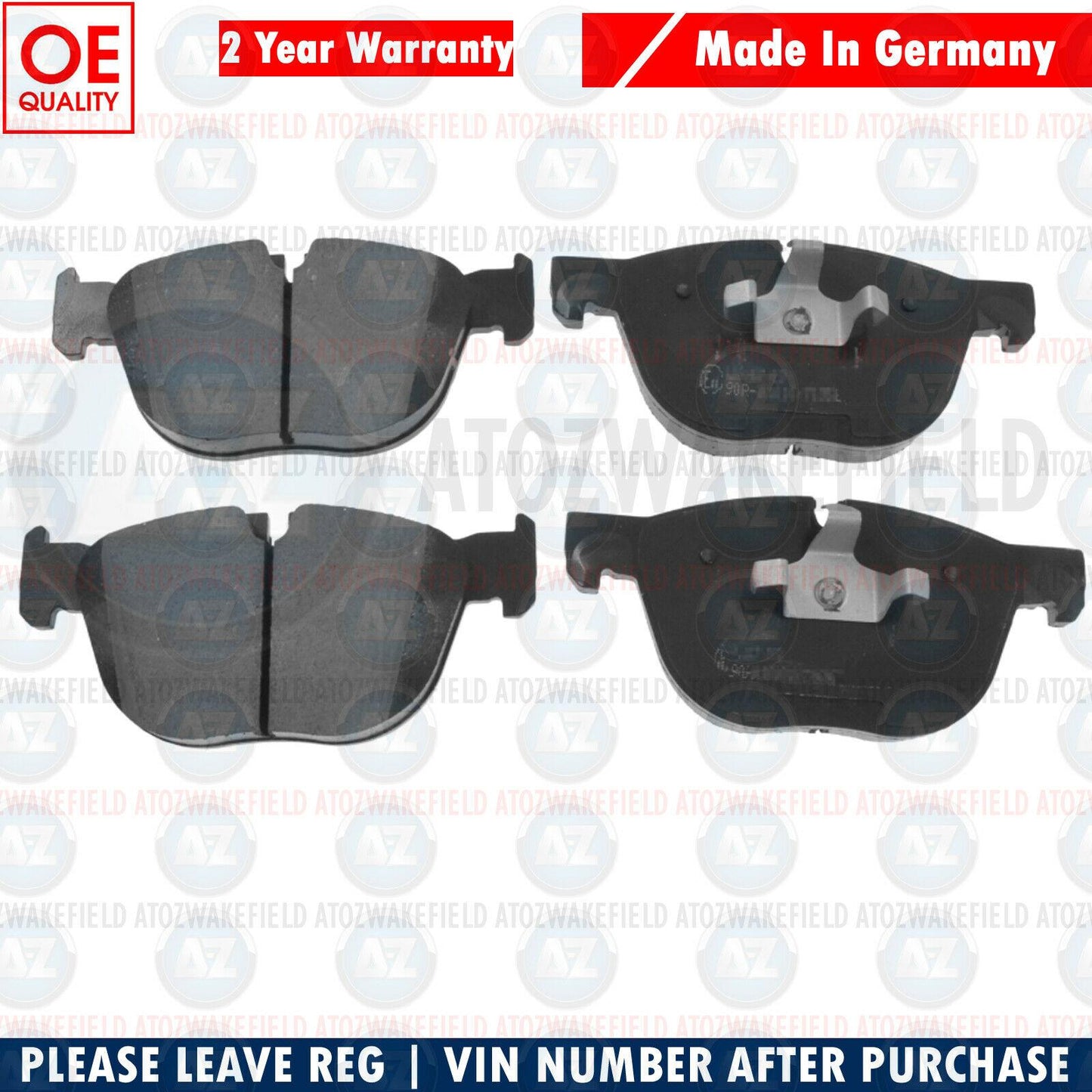 FOR BMW X4 X5 X6 FRONT PLATINUM BRAKE PADS SET WITH WIRE SENSOR