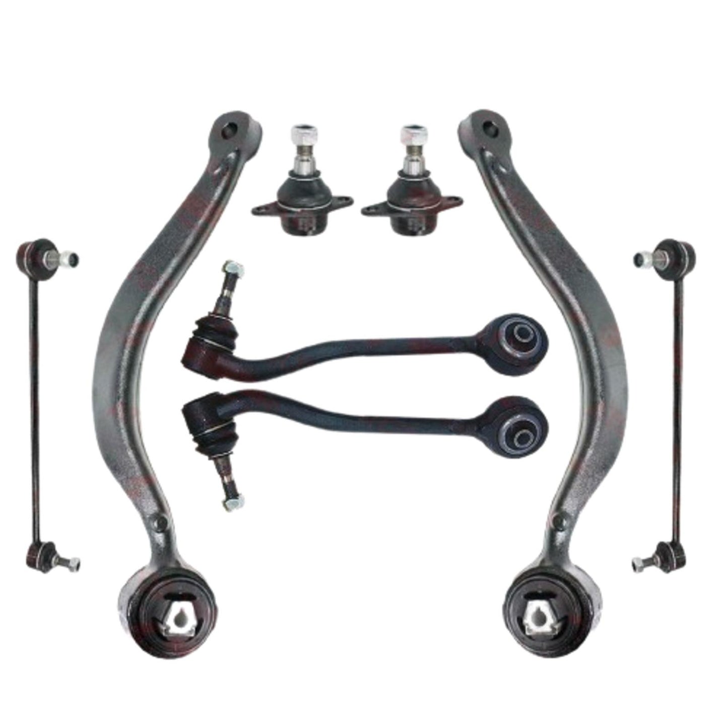 FOR BMW X5 3.0 4.4 4.6 4.8 FRONT SUSPENSION WISHBONES ARMS LINKS BALL JOINTS KIT