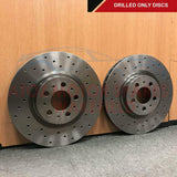FOR BMW X5 30d xDrive FRONT REAR CROSS DRILLED PERFORMANCE BRAKE DISCS PD PADS