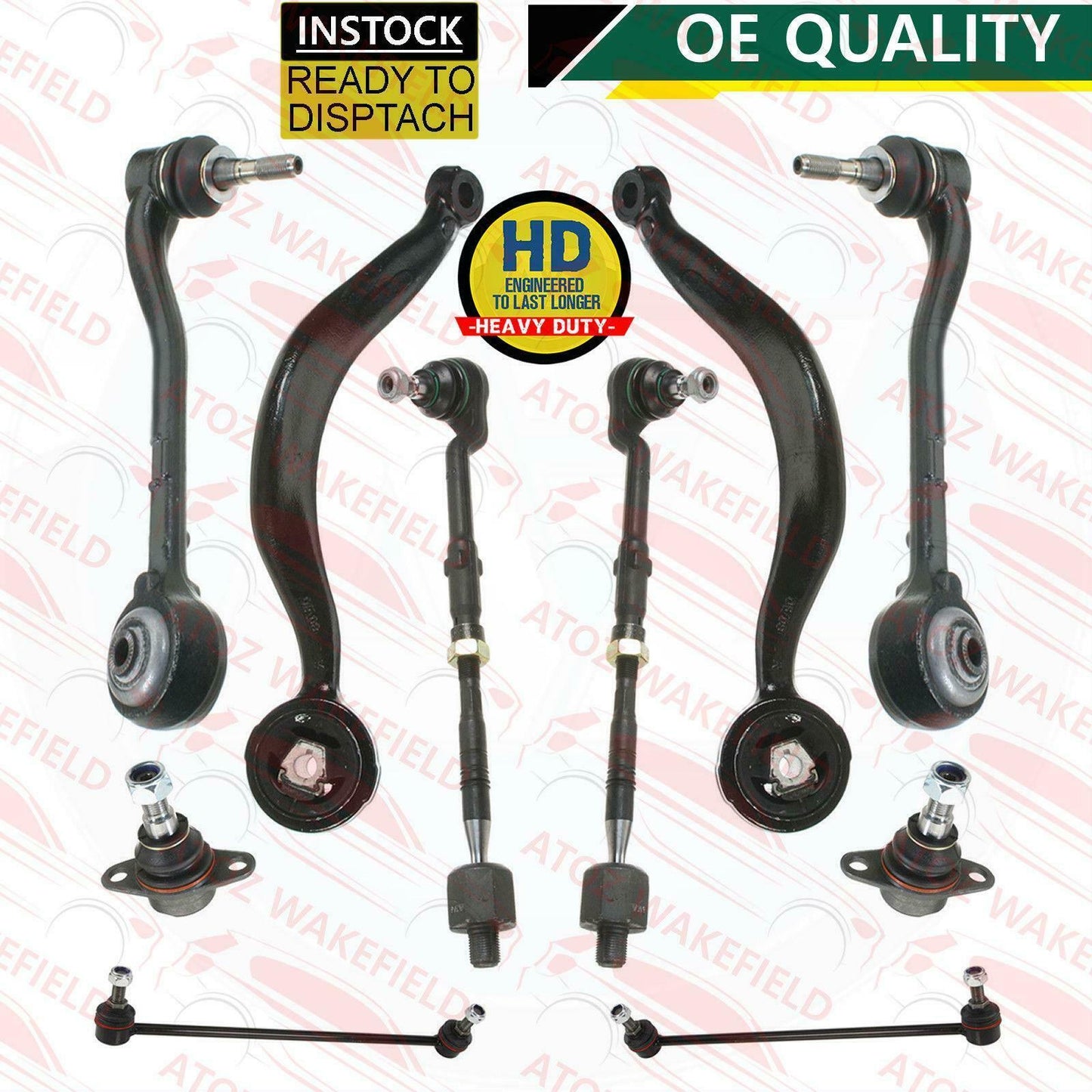 FOR BMW X5 E53 FRONT SUSPENSION WISHBONE TRACK CONTROL ARMS LINKS TRACK ROD ENDS