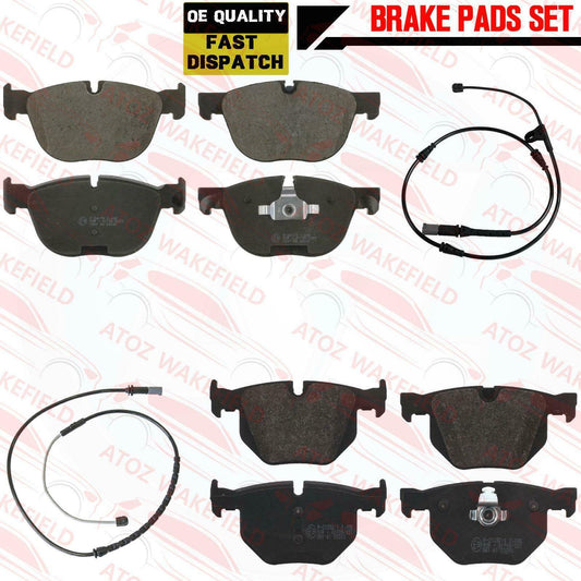 FOR BMW X5 X6 30d 35d 40d FRONT REAR MINTEX BRAKE PADS WEAR INDICATOR SENSORS