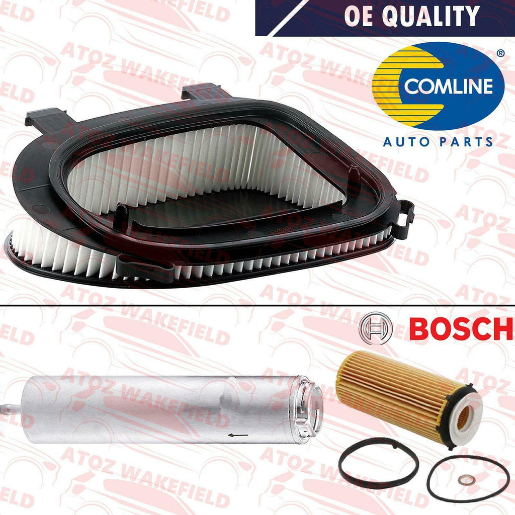 FOR BMW X5 X6 30d 40d AIR OIL DIESEL FUEL FILTER SERVICE KIT BOSCH COMLINE OE