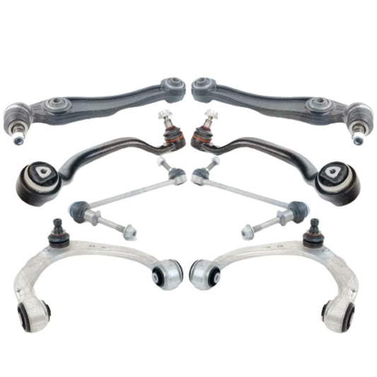 FOR BMW X5 X6 FRONT UPPER LOWER SUSPENSION WISHBONE CONTROL ARMS STABLISER LINKS
