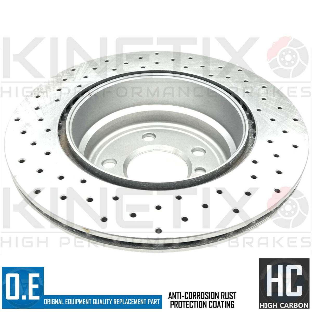 FOR BMW X5 35i M SPORT E70 REAR CROSS DRILLED PERFORMANCE BRAKE DISCS 320mm