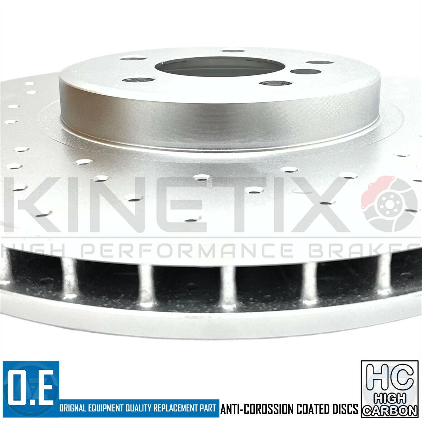 FOR BMW X6 35d E71 E72 M SPORT FRONT DRILLED HIGH CARBON BRAKE DISCS PAIR 365mm