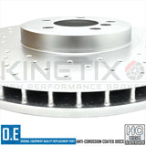 FIT BMW X5 4.8i E70 M SPORT DRILLED FRONT BRAKE DISCS MINTEX PADS SENSOR 365mm