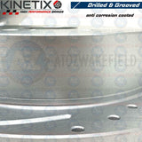 FOR TOYOTA CELICA 1.8 VVTI PRIUS 1.5 REAR BRAKE DISCS SPORT DRILLED AND GROOVED