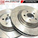 FOR CHRYSLER 5.7 SRT8 6.1 FRONT GROOVED PERFORMANCE BRAKE DISCS PAIR 360mm