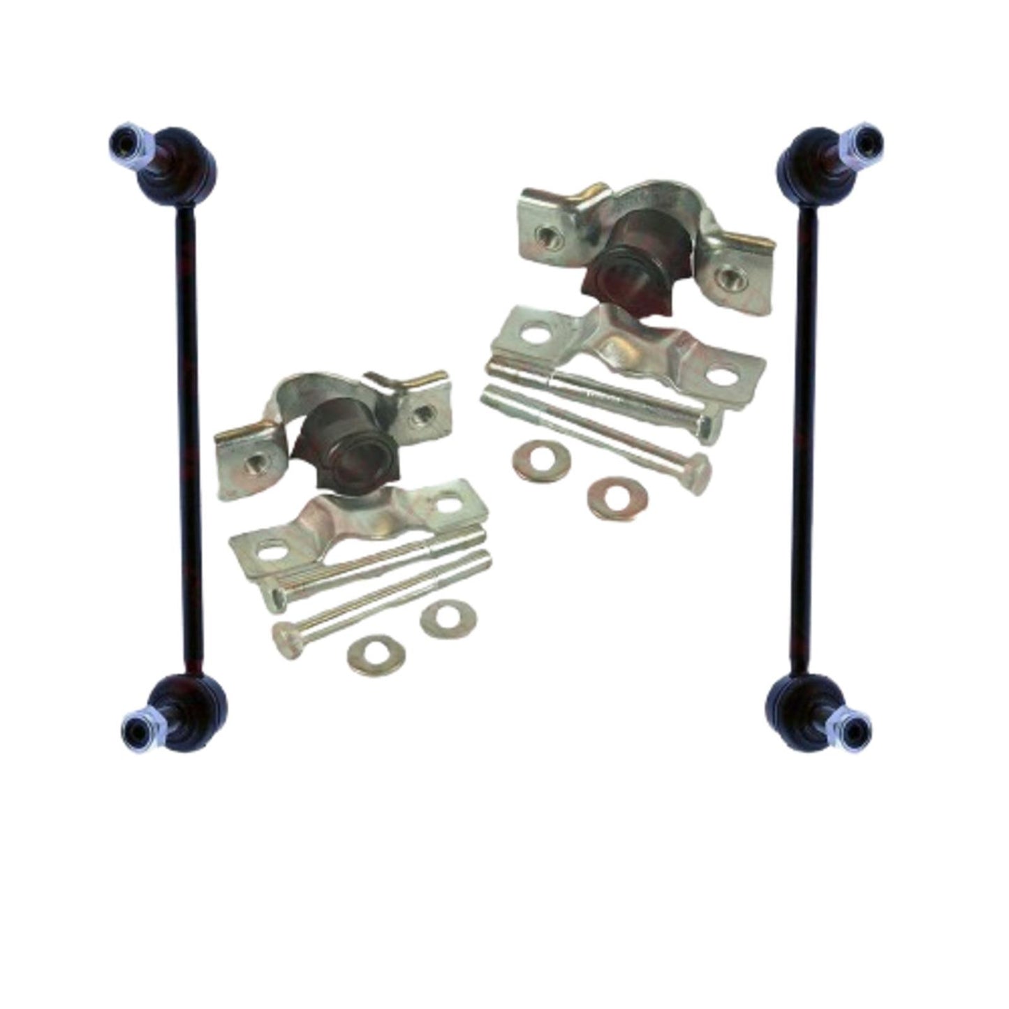 FOR FIAT SCUDO 07- FRONT ANTIROLL BAR LINKS D BUSH CLAMPS BOLTS REPAIR KIT