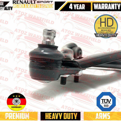 FOR CLIO 2.0 SPORT 172 182 FRONT LOWER CONTROL WISHBONE ARMS BALL JOINTS BUSHES